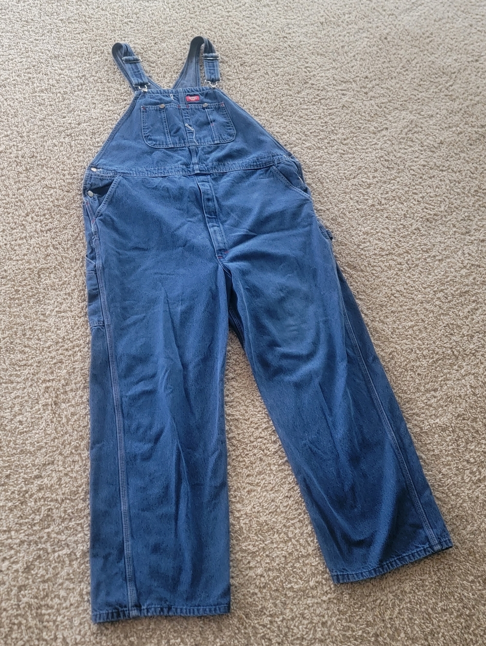 Vintage Dickies Denim Bib Overalls 44x32 Men's Work Wear / Outerwear